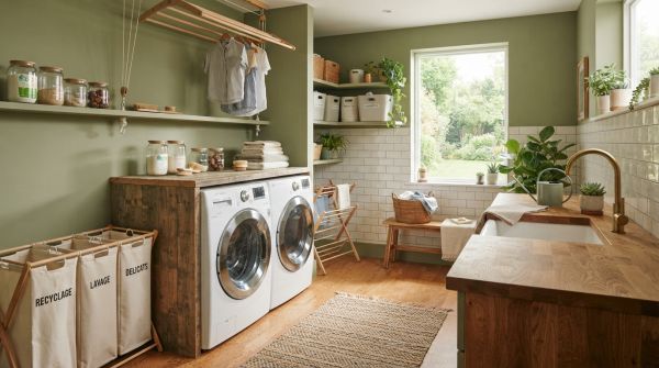 Transform your laundry room with eco-friendly solutions: innovative tips for a sustainable space featuring cutting-edge appliances